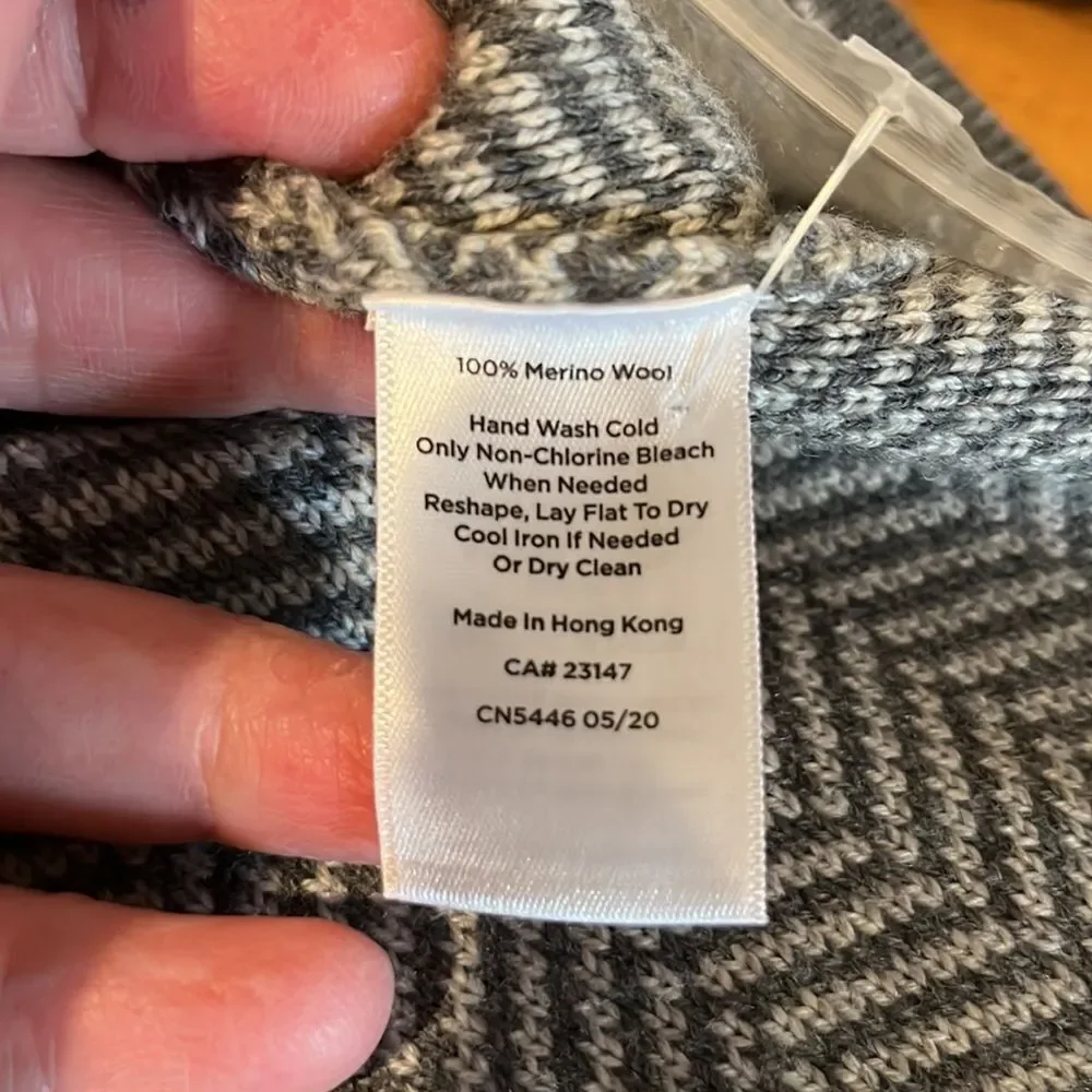 Talbots NWOT Herringbone Sweater Merino wool Blazer size XS. - Picture 8 of 9